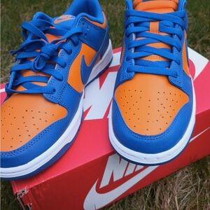 Nike Blue and Orange Athletic Shoes